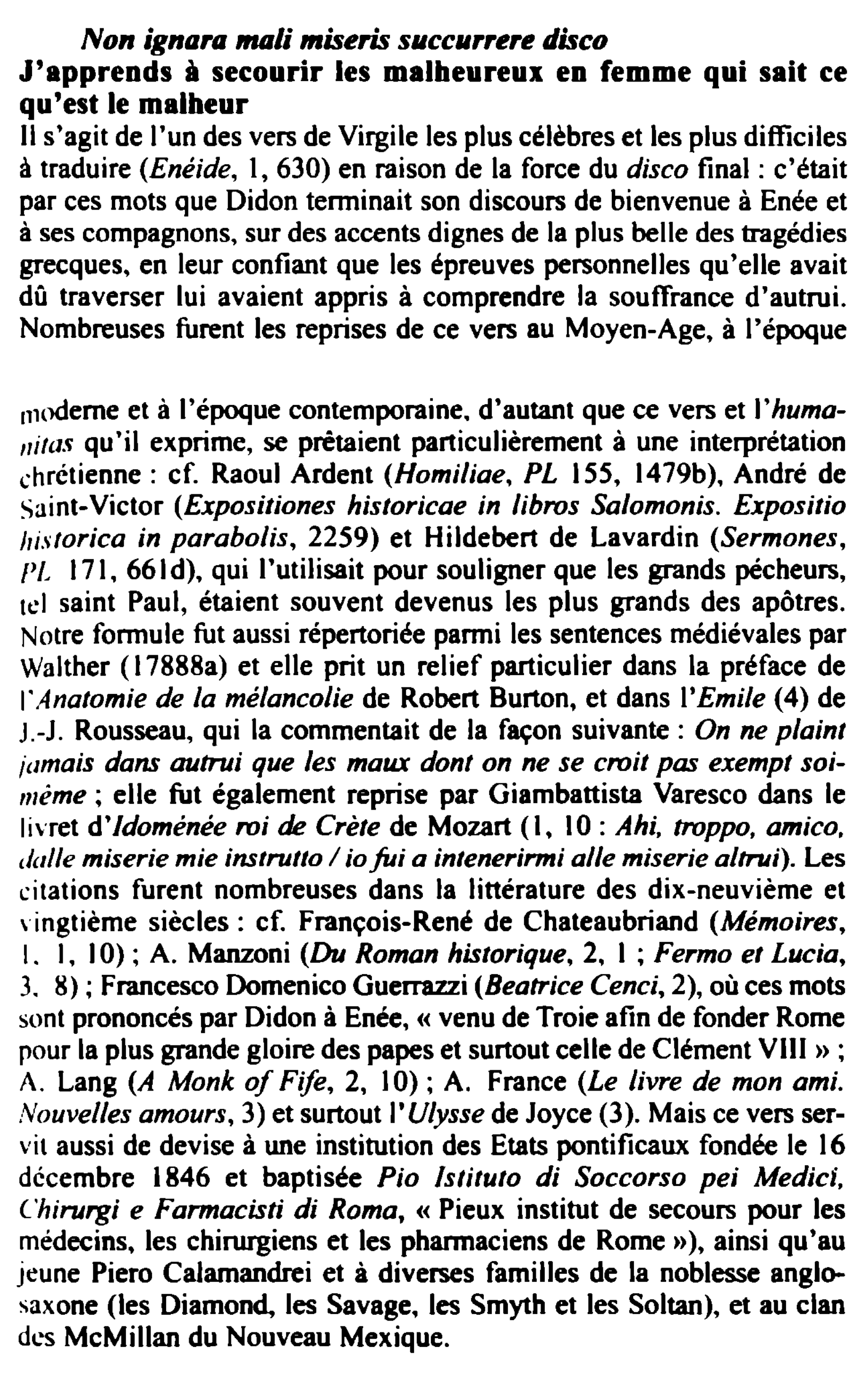 Prévisualisation du document Non ignara mali miseris s11cc11rrere disco
J'apprends à secourir les malheureux en femme qui sait ce
qu'est le malheur
Il...