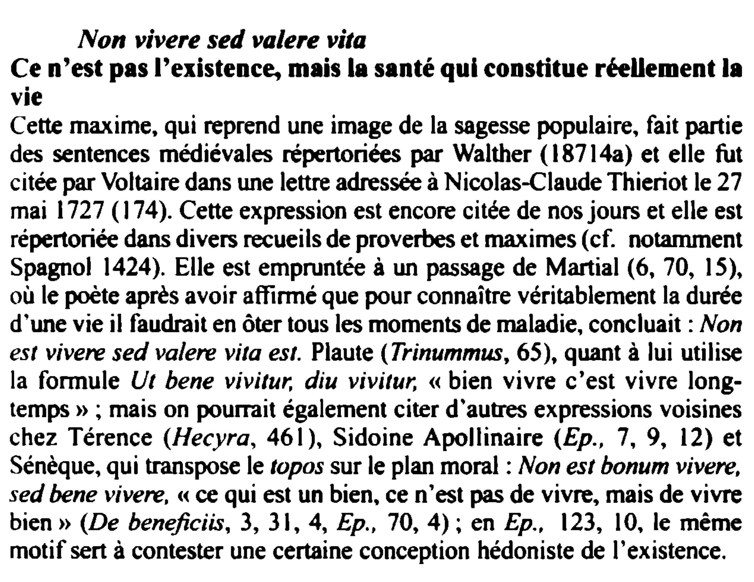 Prévisualisation du document Non vivere sed valere vita