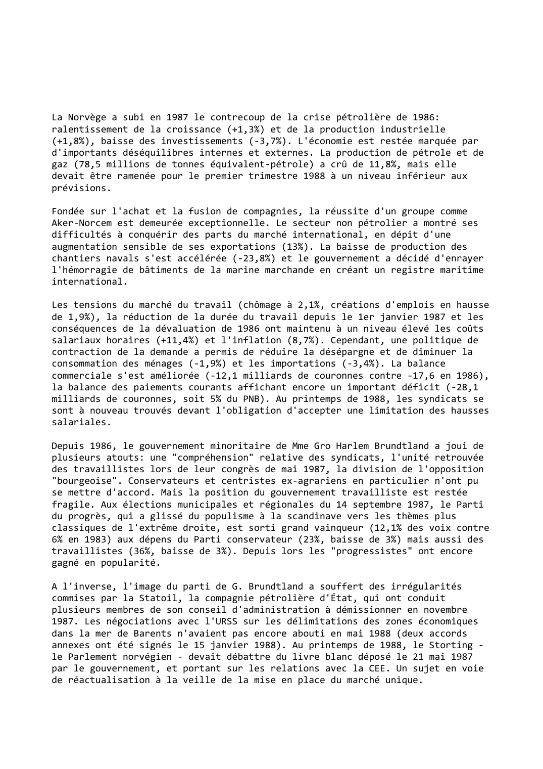 Prévisualisation du document Norvège (1987-1988)