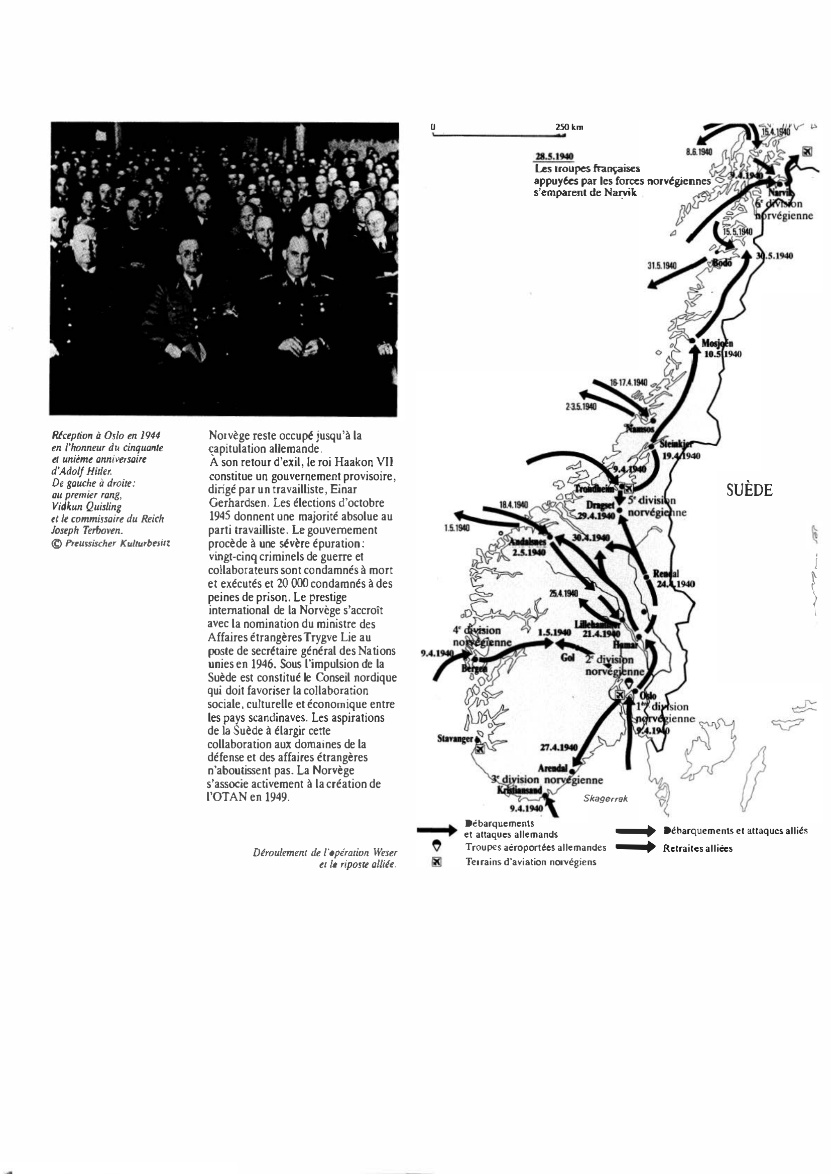 Prévisualisation du document Norvège de 1940 à 1949 : Histoire