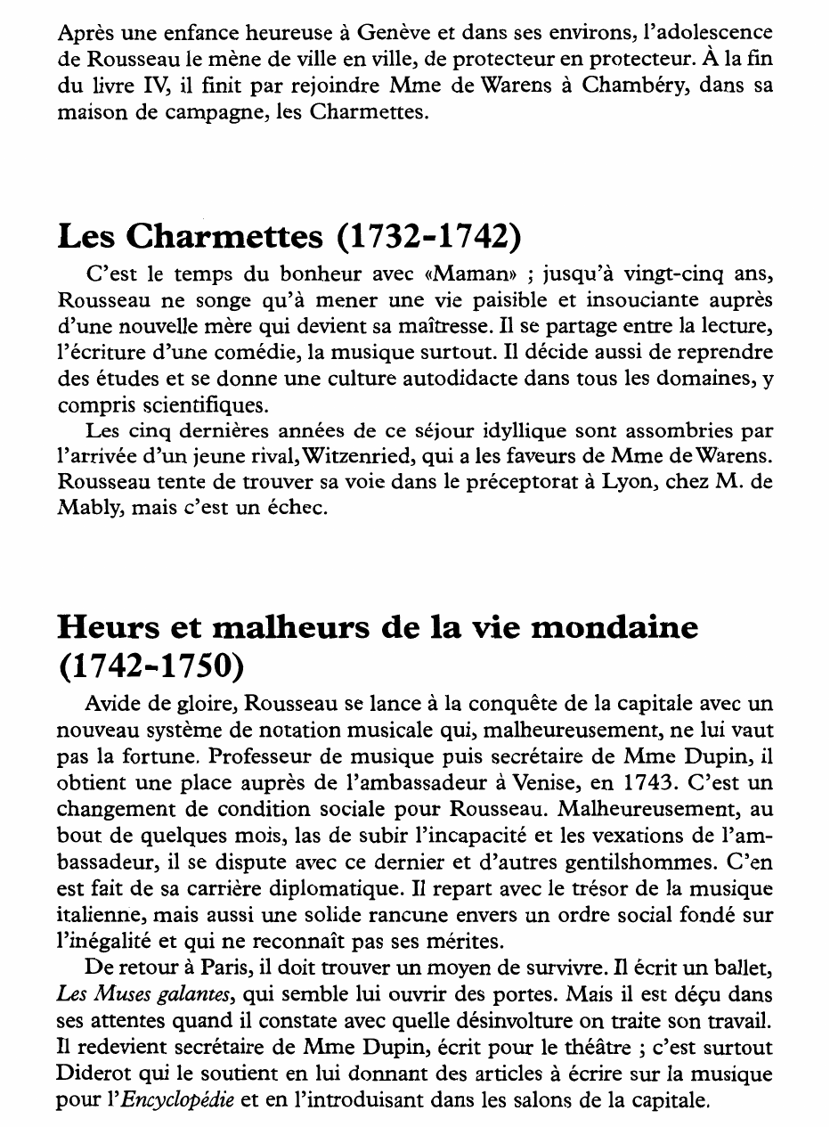 Prévisualisation du document Notice biographique sur Rousseau