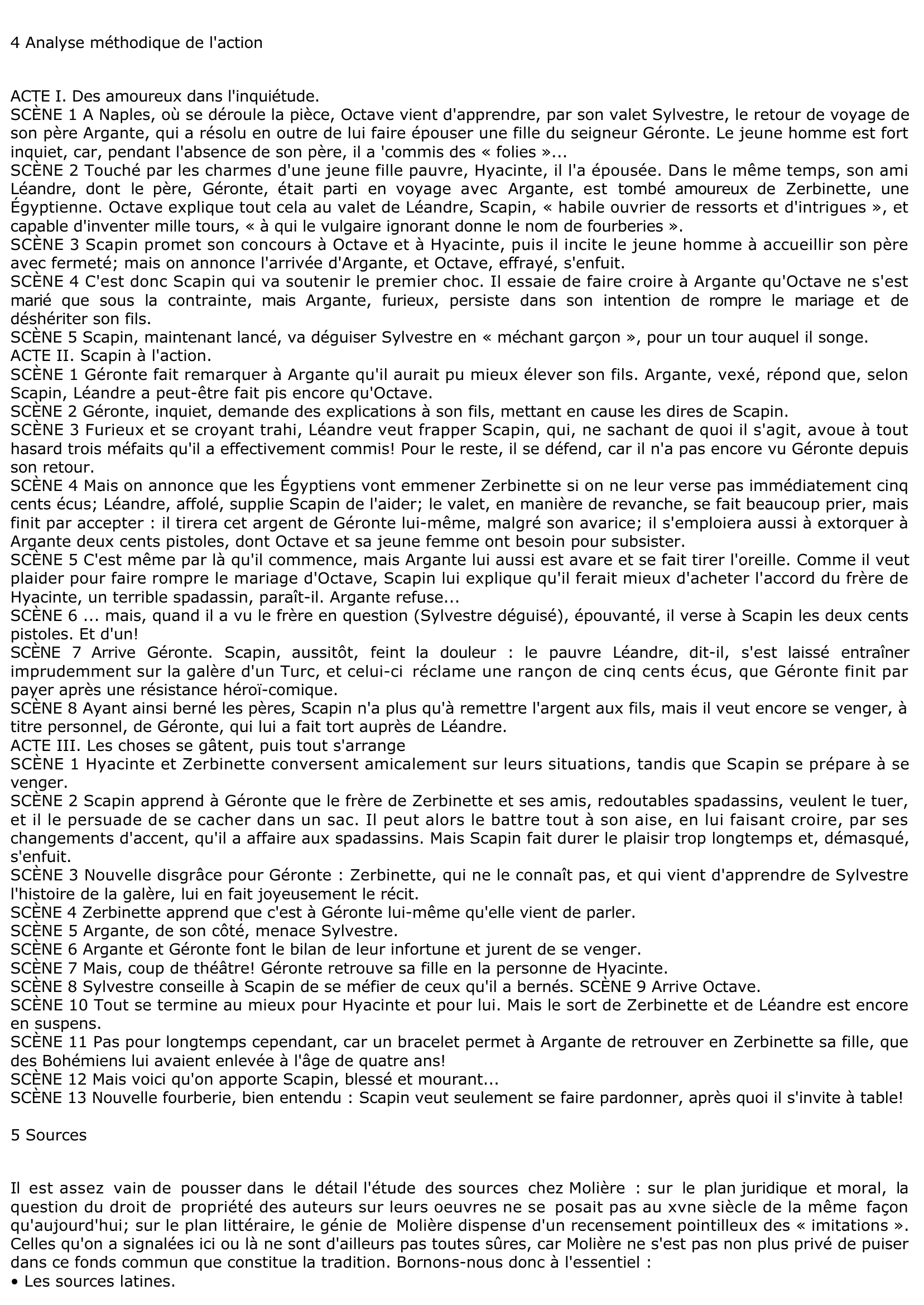 Prévisualisation du document Notice sur Les Fourberies de Scapin de Molière: résumé, analyse, personnages....