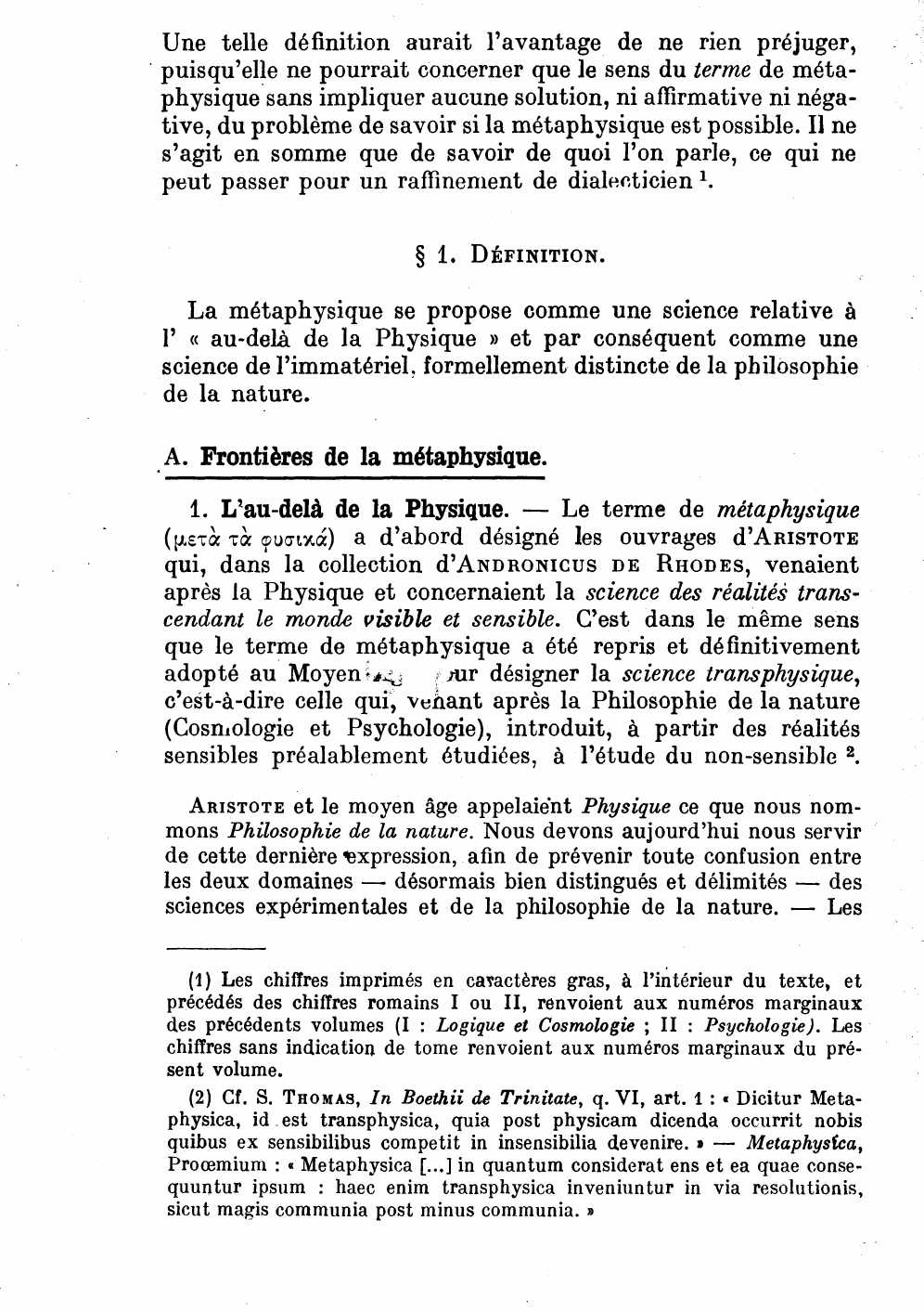 Prévisualisation du document Notion de la Métaphysique.