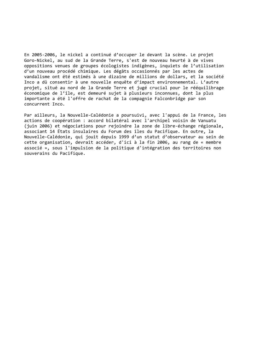 Prévisualisation du document Nouvelle-Calédonie (2005-2006)