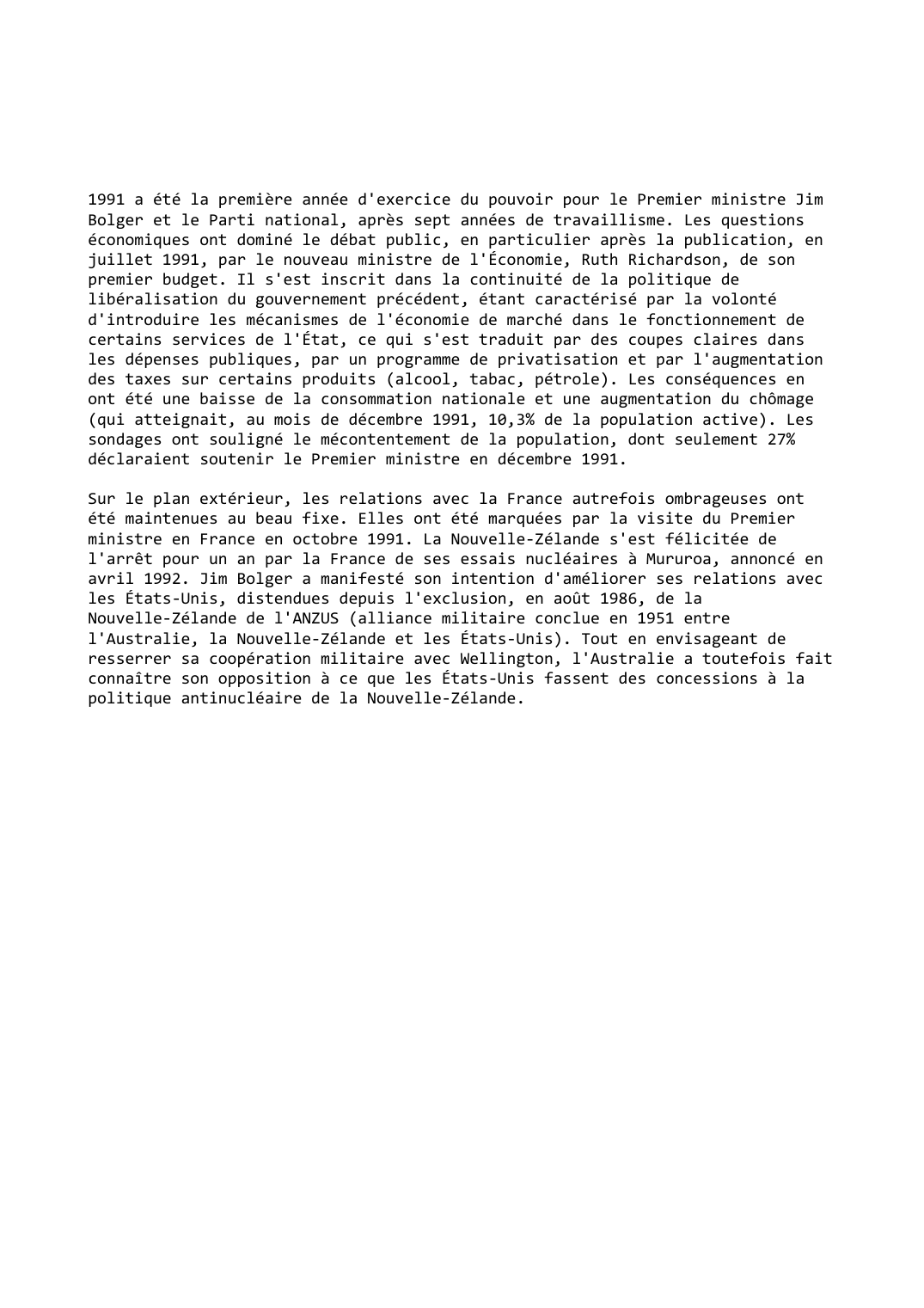 Prévisualisation du document Nouvelle-Zélande (1991-1992)