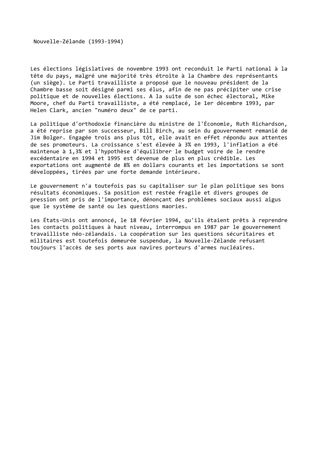 Prévisualisation du document Nouvelle-Zélande (1993-1994)