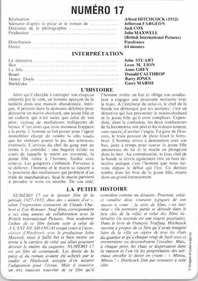 Prévisualisation du document NUMÉRO 17