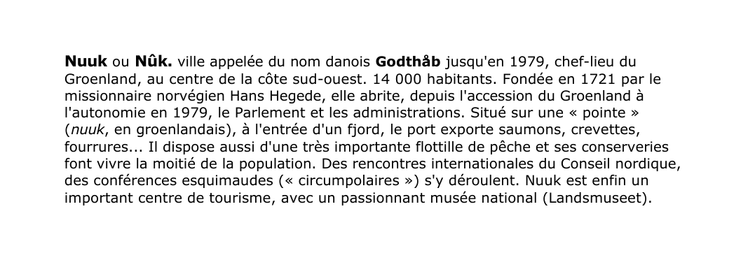 Prévisualisation du document Nuuk ou Nûk.
