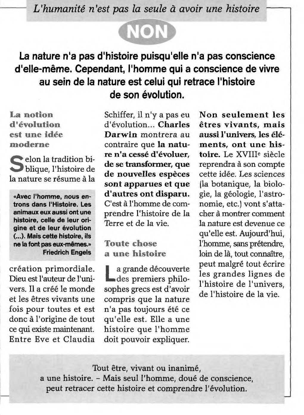 Prévisualisation du document N'y a-t-il d'histoire qu'humaine ?