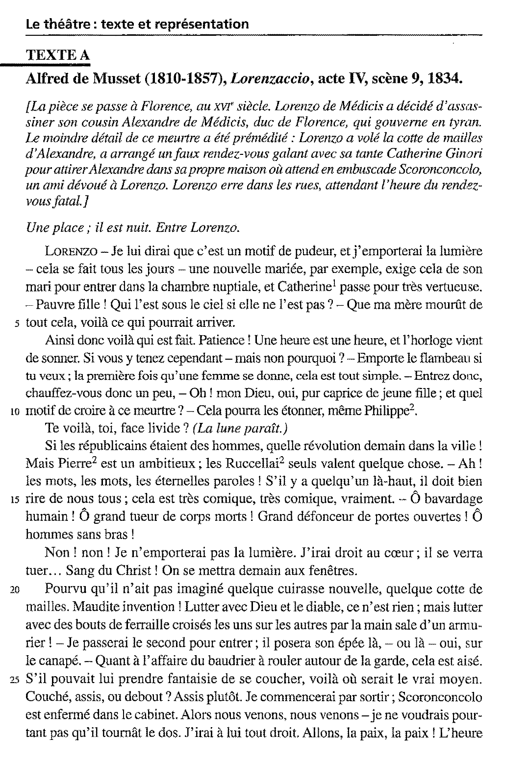 Prévisualisation du document Objet d’étude : Le théâtre : texte et représentation.