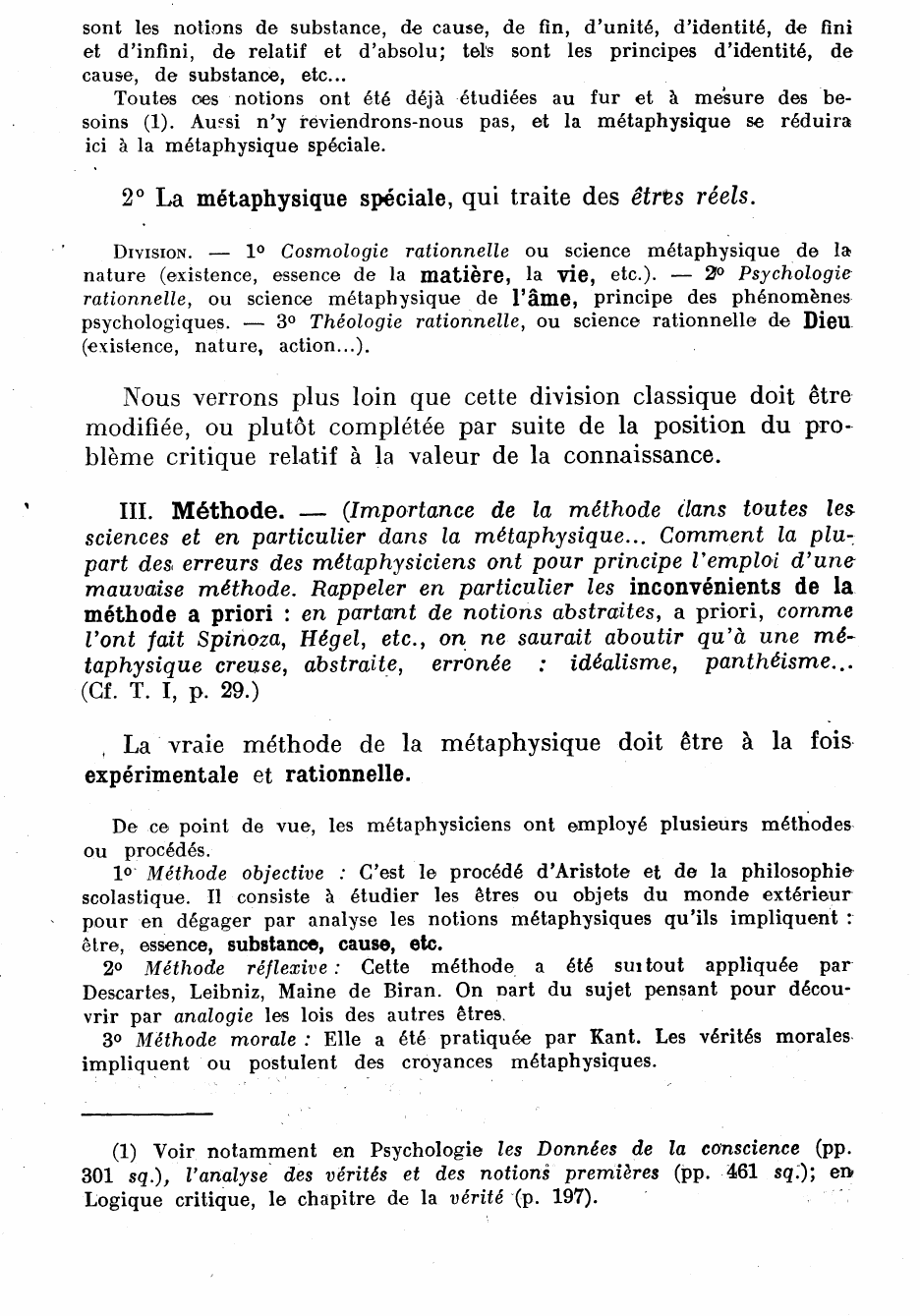 Prévisualisation du document OBJET ET DIVISIONS DE LA PHILOSOPHIE GÉNÉRALE