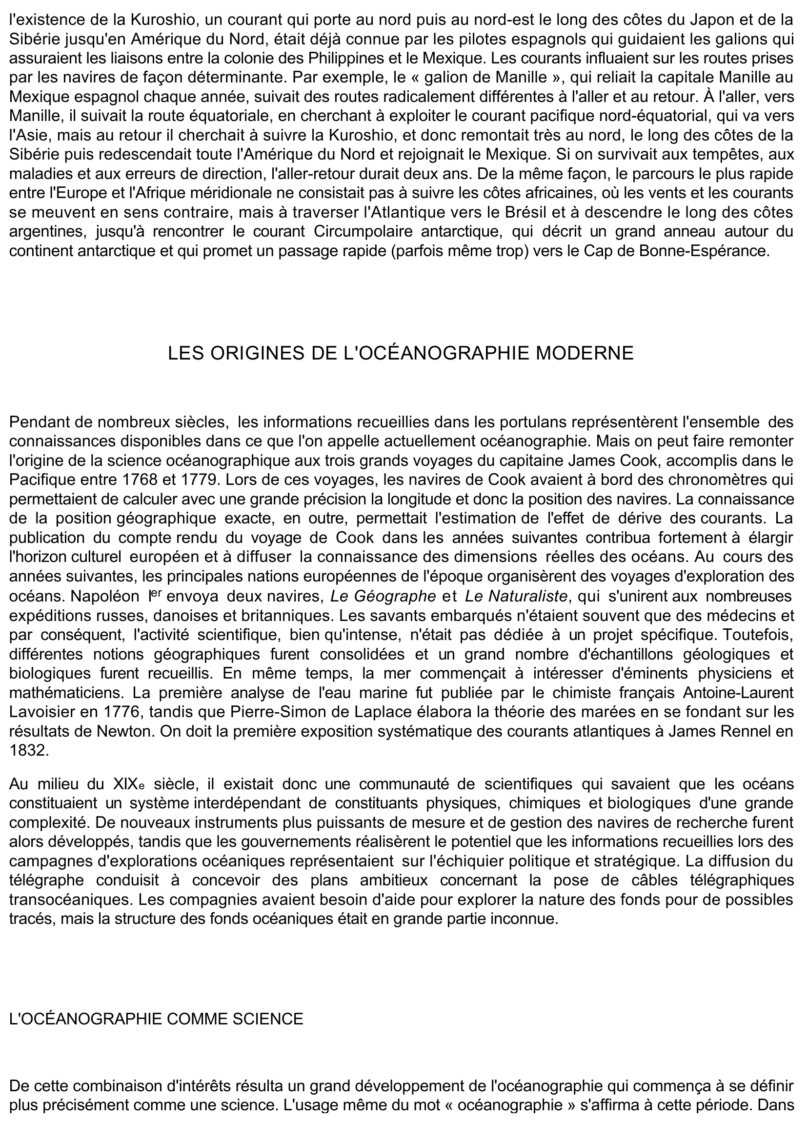 Prévisualisation du document OCÉANOGRAPHIE (Sciences et Techniques)