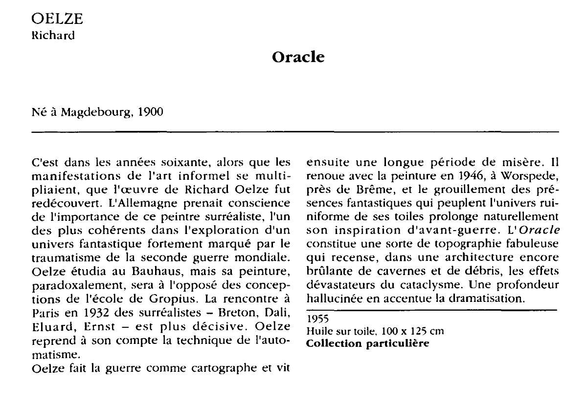 Prévisualisation du document OELZE Richard : Oracle