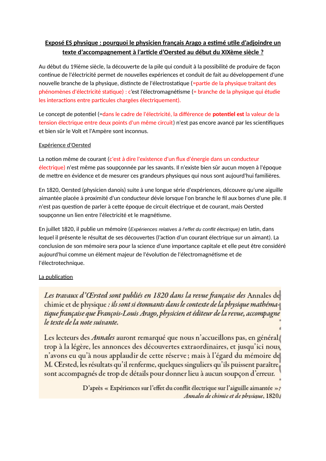 Prévisualisation du document Oersted