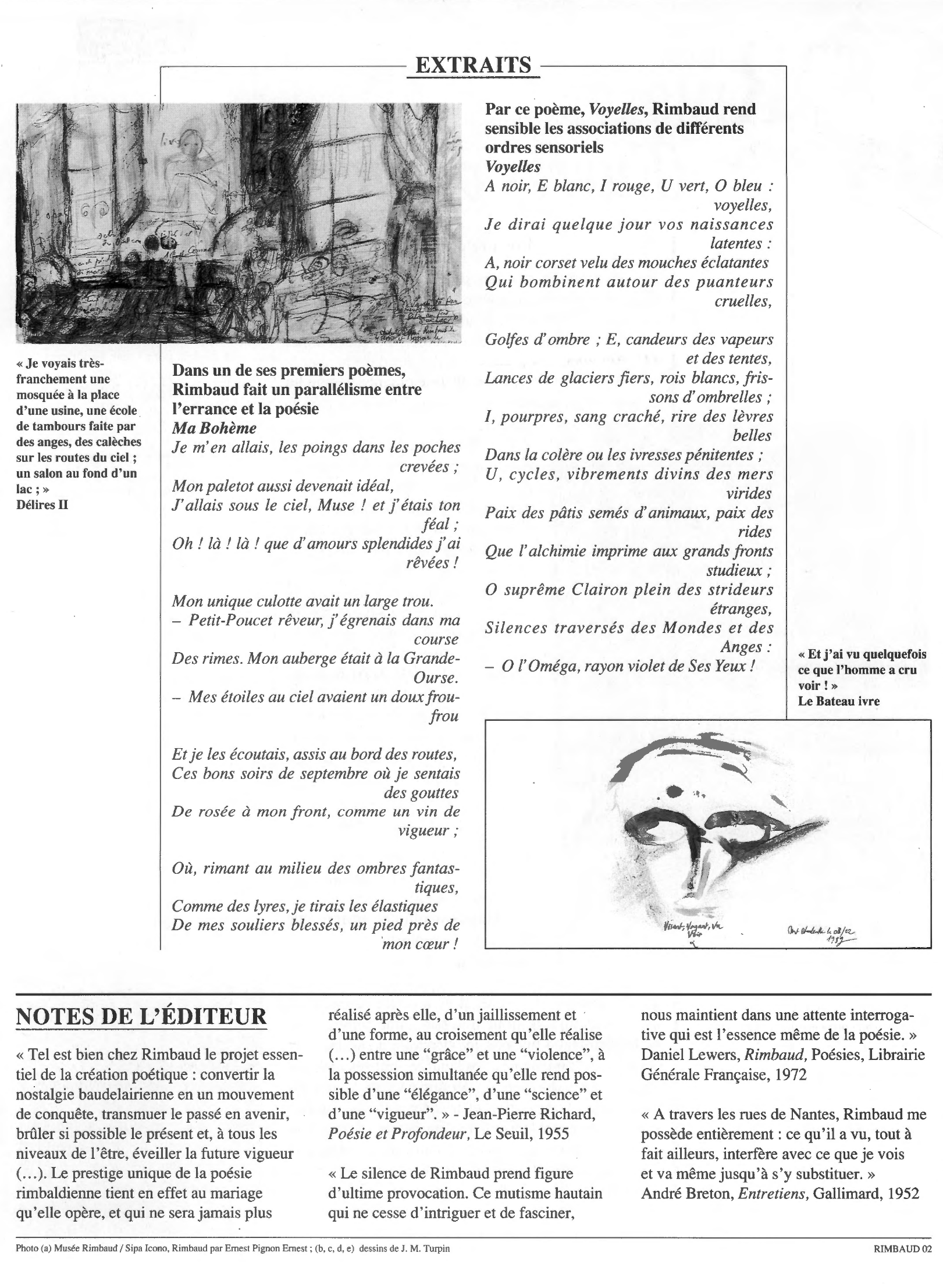 Prévisualisation du document Oeuvres poétiques de Rimbaud