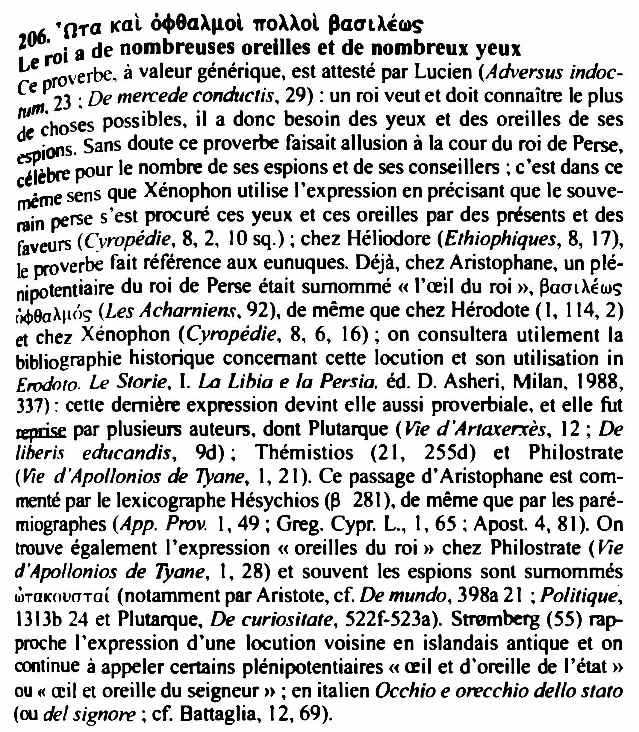 Prévisualisation du document •oi-a acat 0♦8aA1,1,ol ,roAAol ,aa1.AÉ(l)S

206 i a de nombreuses oreilles et de nombreux yeux
;._,
Le ro,,erbe" à valeur...