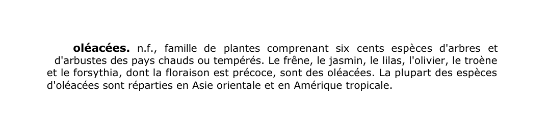 Prévisualisation du document oléacées.