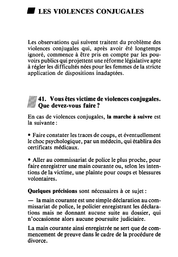Prévisualisation du document oLES VIOLENCES CONJUGALESLes observations qui suivent traitent du problème desviolences