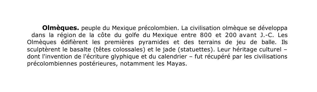 Prévisualisation du document Olmèques.