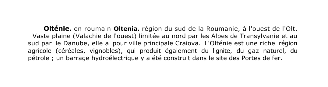 Prévisualisation du document Olténie.