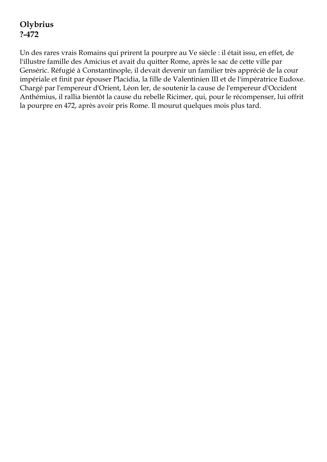 Prévisualisation du document Olybrius?