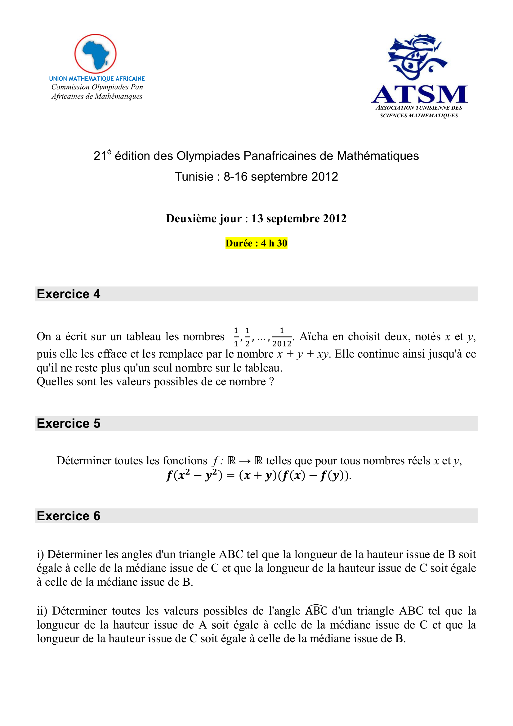 Prévisualisation du document olympiade de mathematique