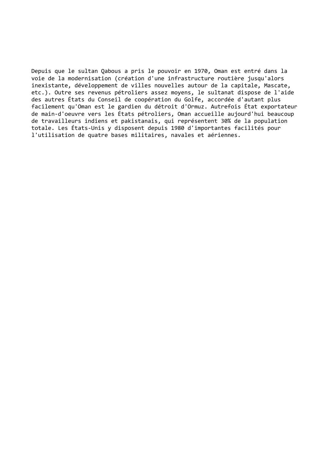 Prévisualisation du document Oman (1983-1984)