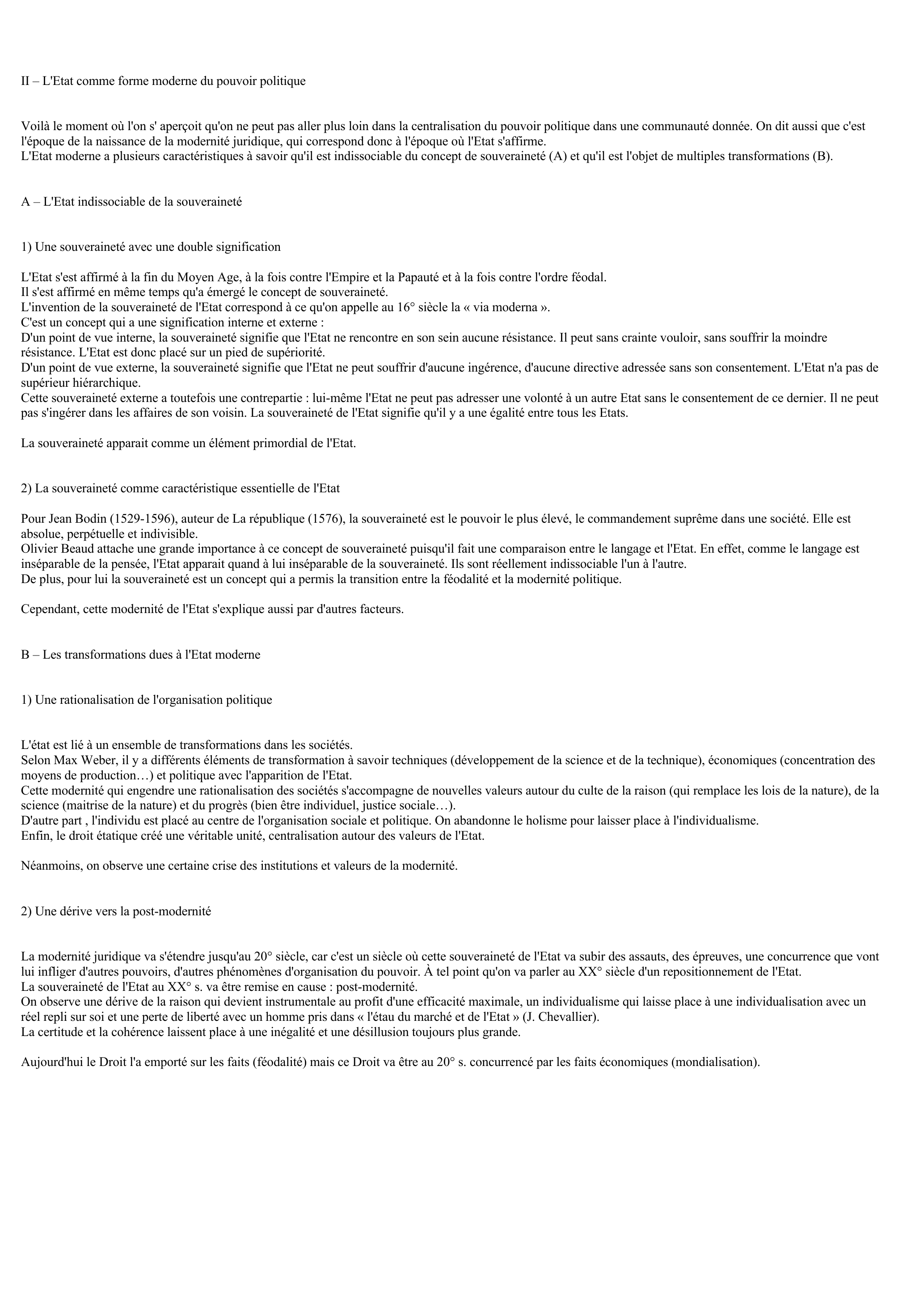 Prévisualisation du document OMMENTAIRE DE L'EXTRAIT DE LA PUISSANCE DE L'ETAT D' OLIVIER BEAUD