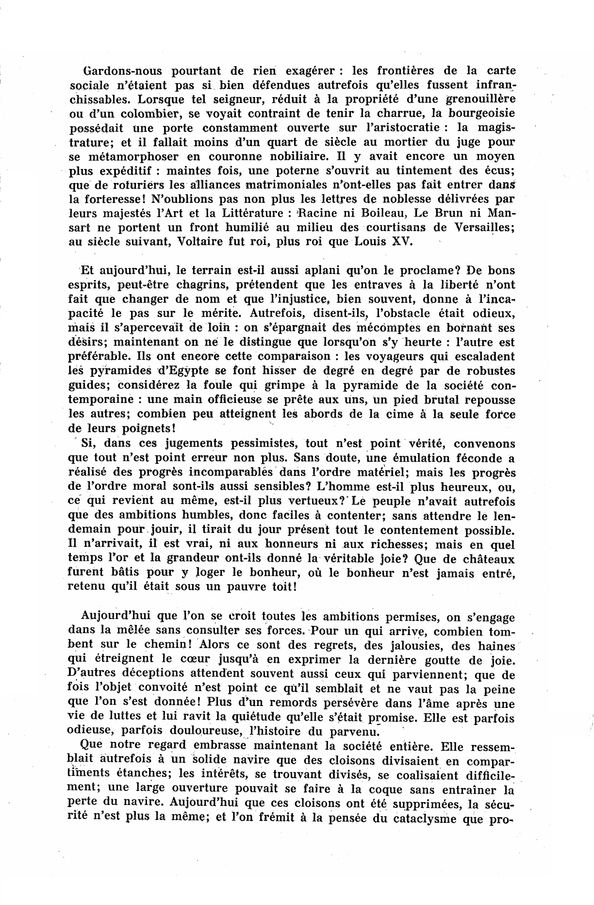 Prévisualisation du document On a dit : « Chacun est fils de ses oeuvres » Le mot est-il plus vrai et d'une application plus générale aujourd'hui qu'autrefois?