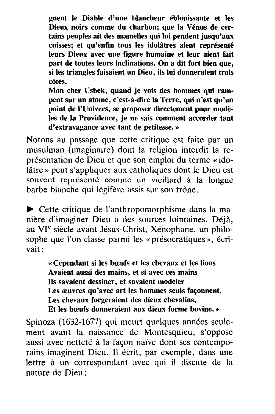 Prévisualisation du document On a dit fort bien que, si les triangles faisaient un Dieu, ils lui donneraient trois côtés  Montesquieu