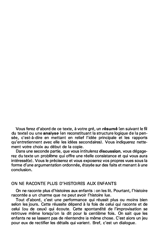 Prévisualisation du document ON NE RACONTE PLUS D'HISTOIRES AUX ENFANTS - Liliane Maury, Le Monde de l'Éducation, décembre 1981.