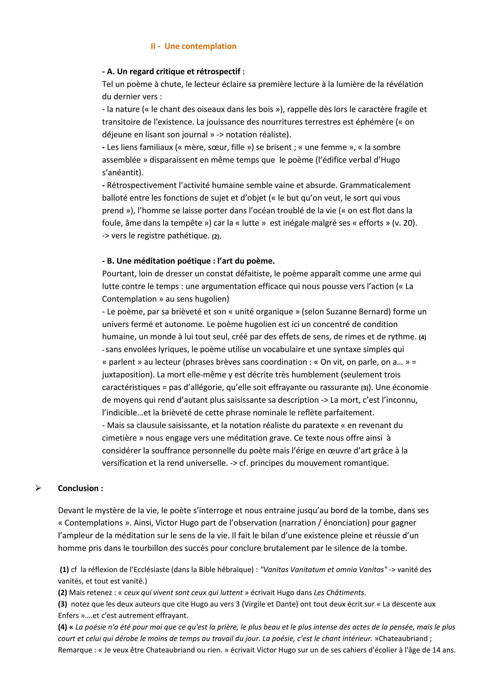 Prévisualisation du document « On vit, on parle… », Victor Hugo, Les Contemplations.