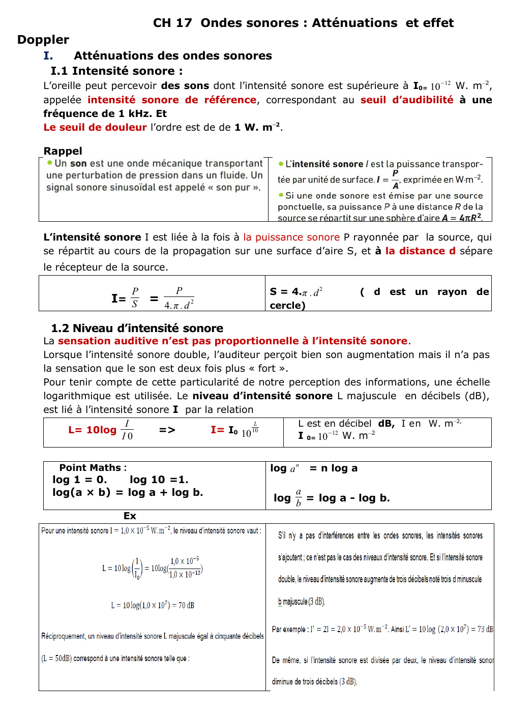 Prévisualisation du document ondes sonores : Atténuation et effet Doppler