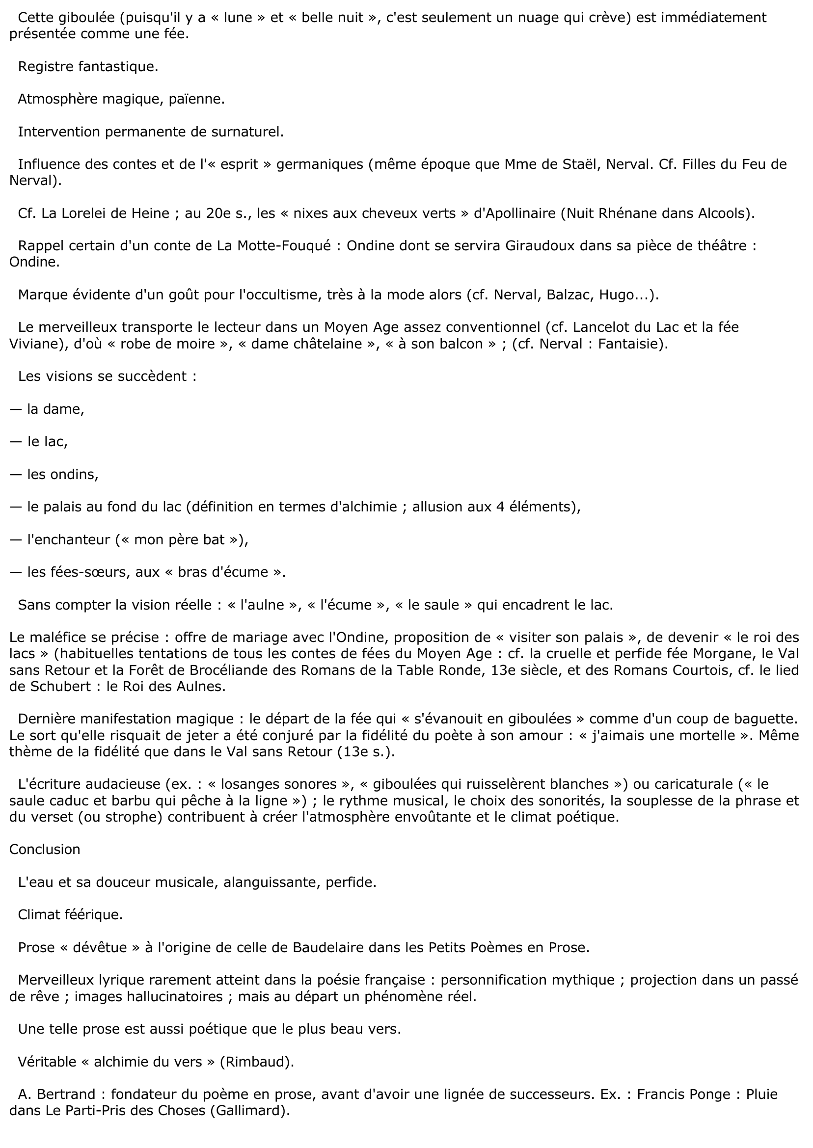 Prévisualisation du document Ondine - Aloysius Bertrand, Gaspard de la Nuit.