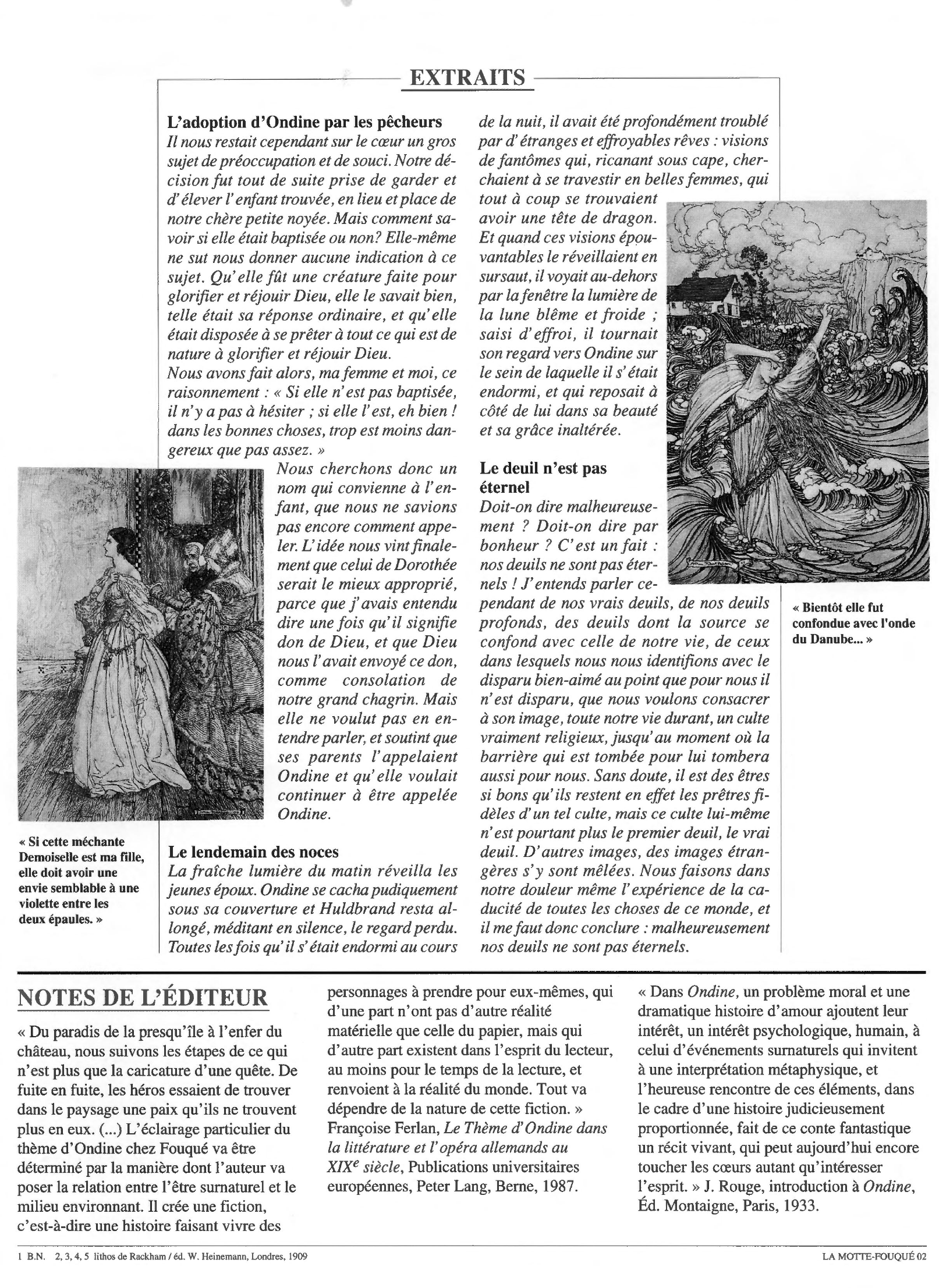 Prévisualisation du document Ondine de La Motte Fouqué