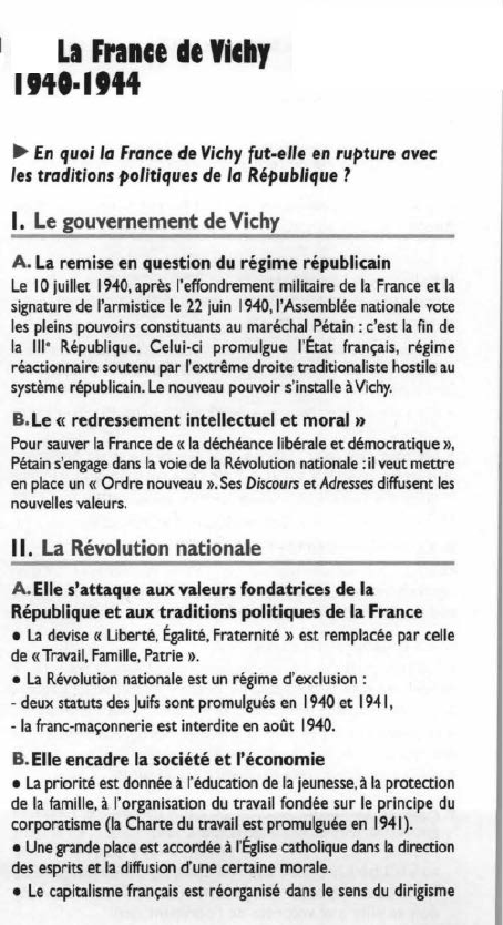 Prévisualisation du document .,oo..,..La Fnnce de Ytclly..,. En quoi lo Fronce de Vichy