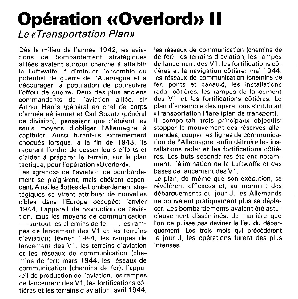 Prévisualisation du document Opération «Overlord» :
Les préparatifs.