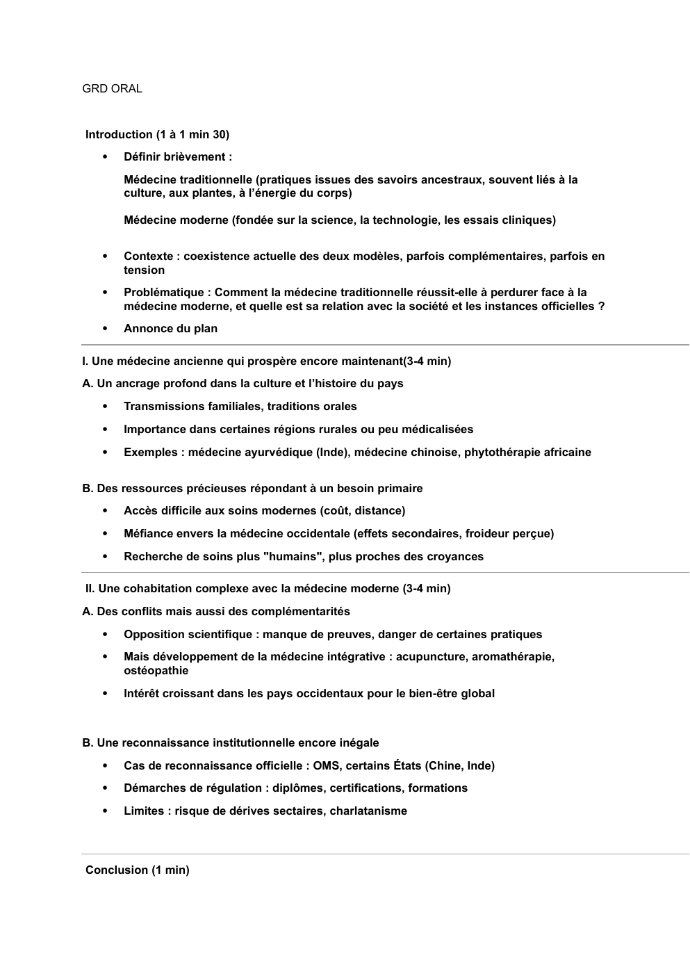 Prévisualisation du document Oral de section euro anglais sur la médecine traditionelle et conventionelle