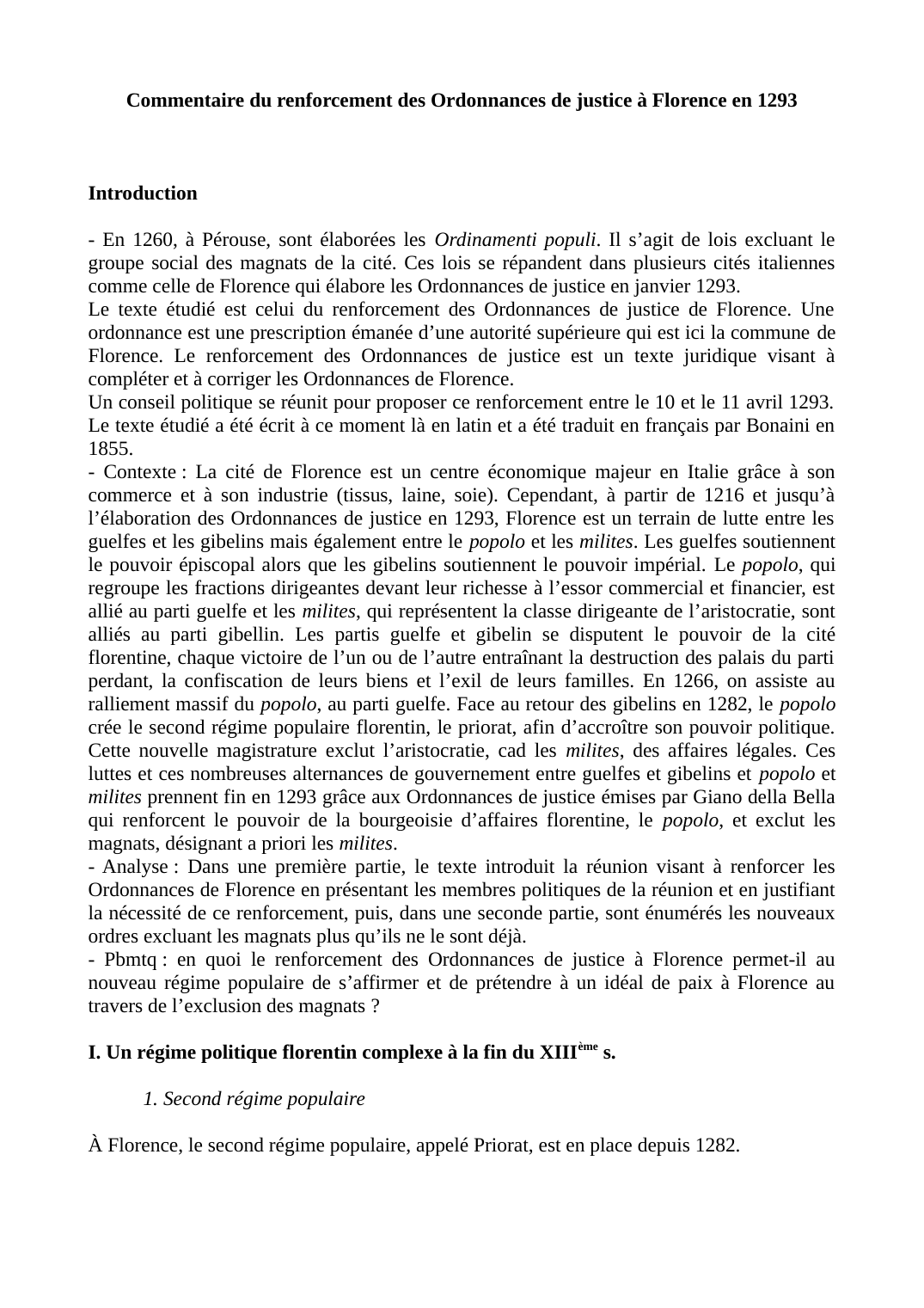 Prévisualisation du document Ordonnances de Florence