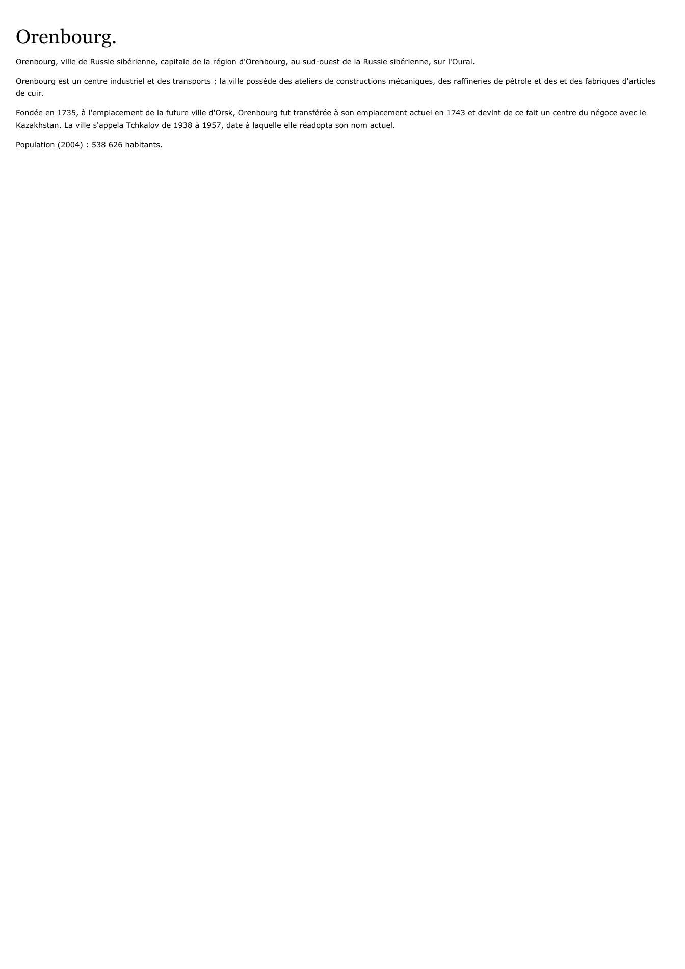 Prévisualisation du document Orenbourg.