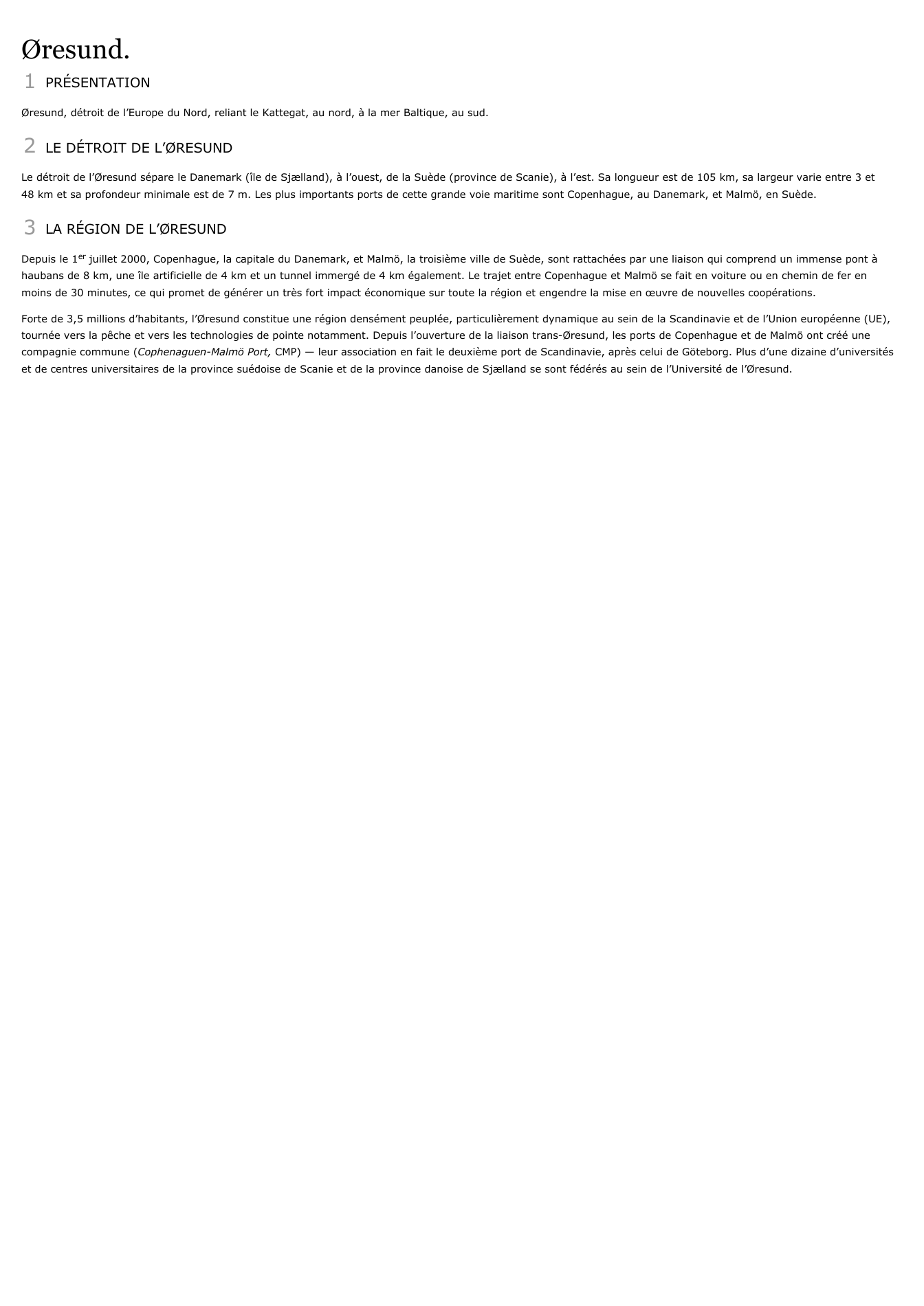 Prévisualisation du document Øresund.