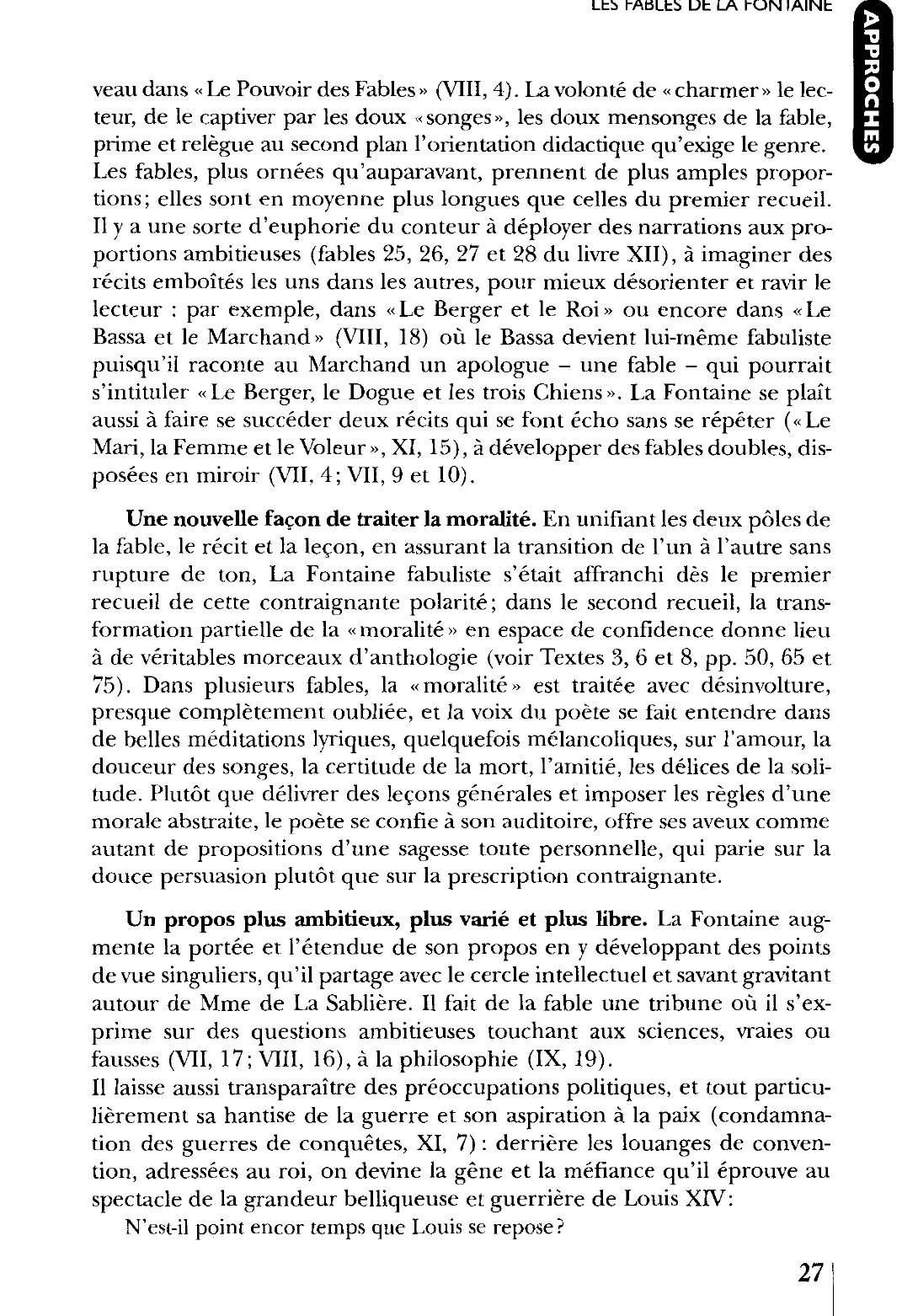 Prévisualisation du document Originalité et composition des livres VII à XII - La Fontaine