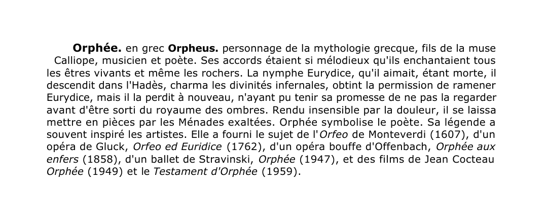 Prévisualisation du document Orphée.