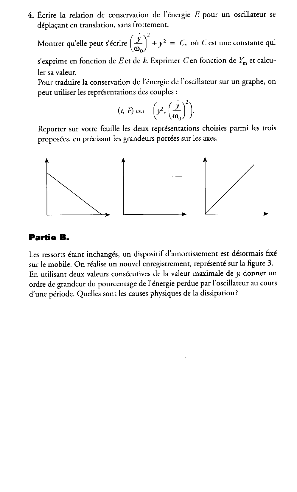 Prévisualisation du document Oscillateur mécanique Métropole, groupement II et III, juin 1997