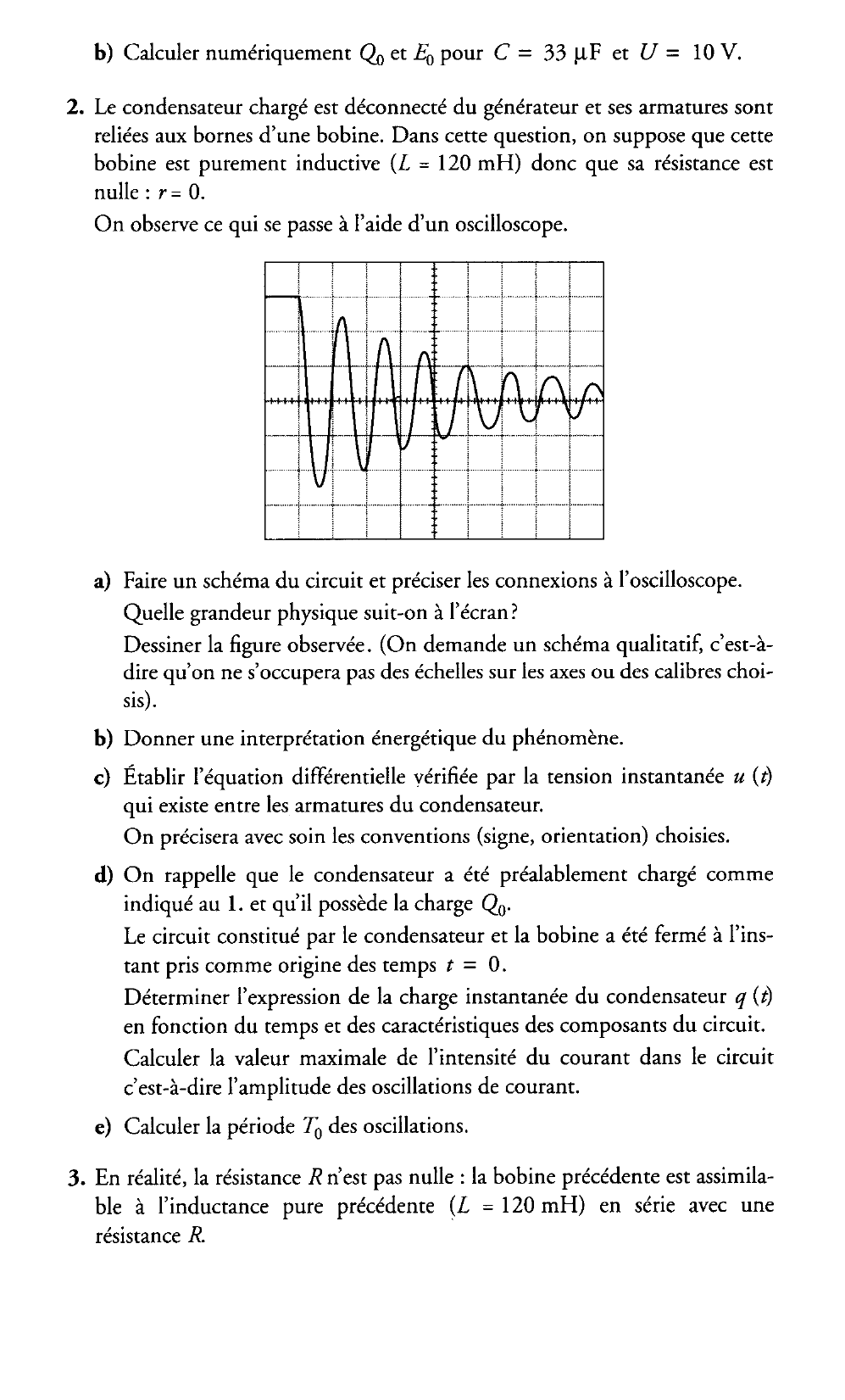 Prévisualisation du document Oscillations électriques libres