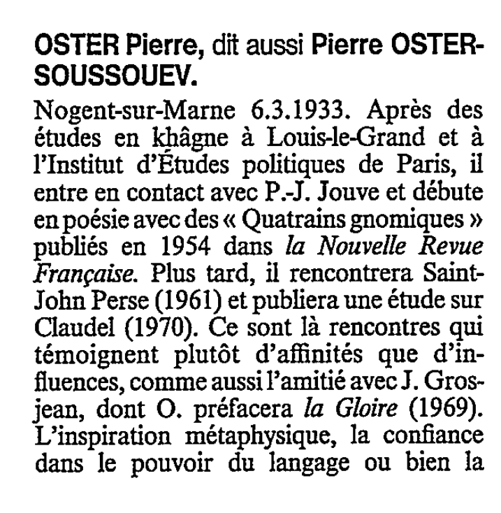 Prévisualisation du document OSTER (Pierre)