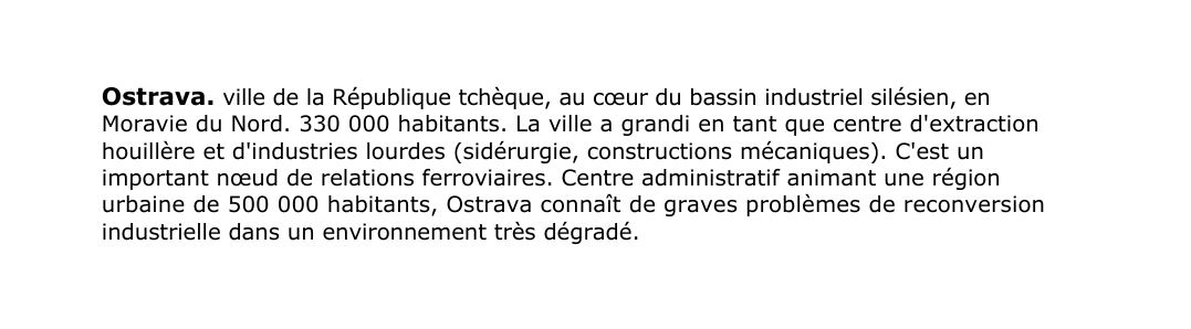 Prévisualisation du document Ostrava.