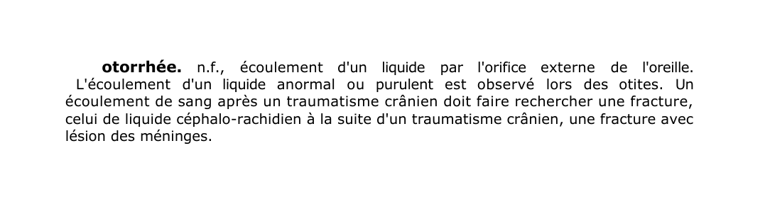 Prévisualisation du document otorrhée.