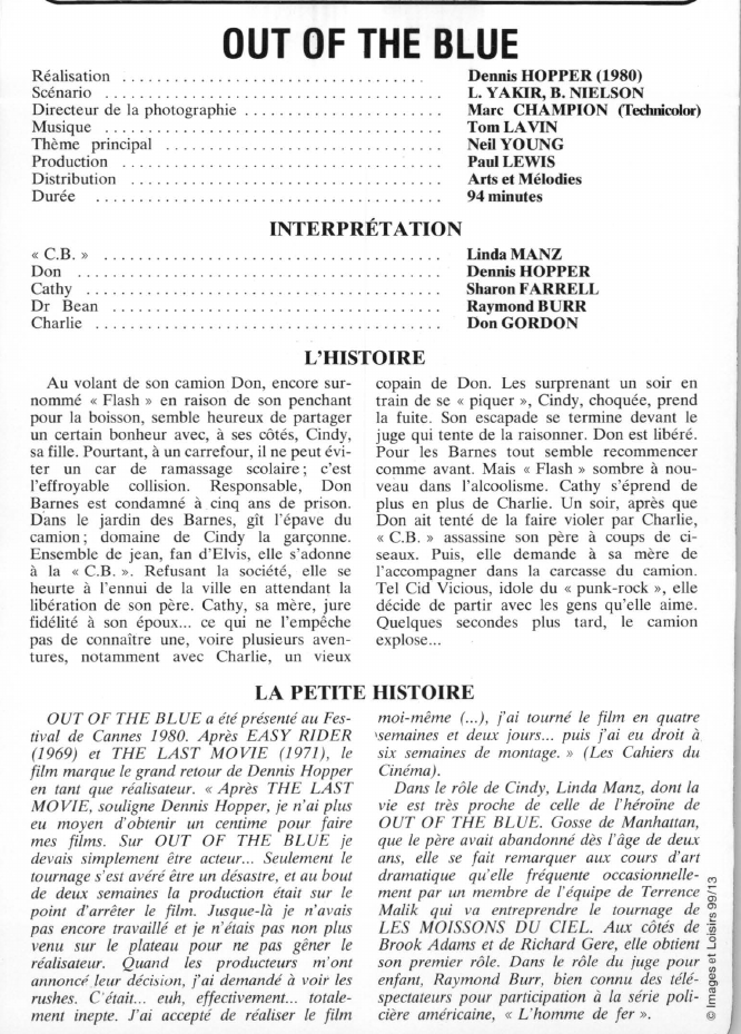 Prévisualisation du document OUT OF THE BLUE