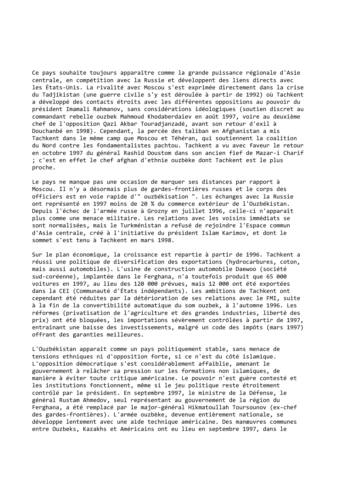 Prévisualisation du document Ouzbékistan (1997-1998)